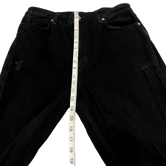 Free People We the Free My Own Lane Black Distressed Jeans Size 31 - Picture 8 of 9